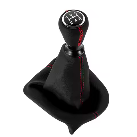 For Peugeot 207 307 406 / Citroen C3 C4 C5 Leather Gear Shift Knob Lever Shifter Stick Gaiter Boot C