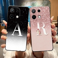 Unique Fashion Flower Letter Pattern Anti-scratch Phone Case For Umidigi G9C Soft Silicone Black Cas