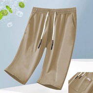Classic Korean Men 3 Quarter Pants Breathable Men Shorts Couple 3/4 Pants Fashion Sports Short Pants