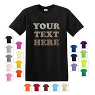 Personalized Custom Print Your Own Metallic Text On A T-Shirt Men'S