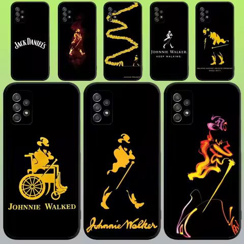 J-Johnnie W-Walker Logo Phone Case For Samsung Galaxy A20,A21s,A22,A31,A32,A52,A53,A72,73,A80,A91 So