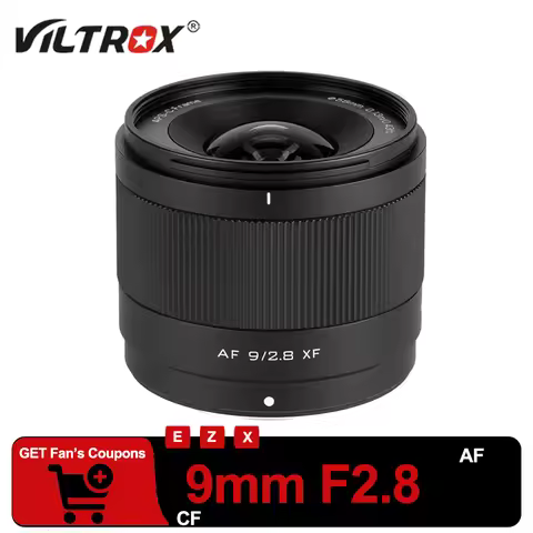 VILTROX 9mm F2.8 Air AF Lens APS-C Camera Lens for Sony E-Mount A6400 A6600 ZV-E10 Fuji XF-Mount X-T