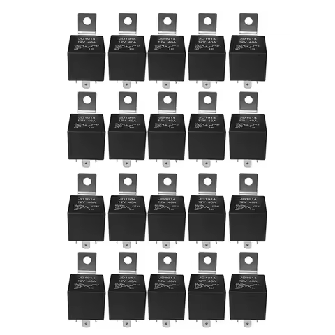 20 Pcs 5 Pin 12V Relay Switch (SPDT) (30/40 Amp) 12 Volt Automotive Relay For Automotive Fans