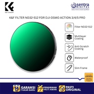 K&F Concept Filter ND DJI Osmo Action 3 Lens/4/5 Pro Variable Filter ND32-ND512 Lightweight Aluminum