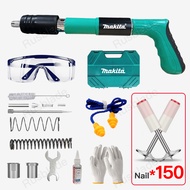 Makita Nail Gun Manual Steel Rivet gun Tufting Nail Gun Concrete Wall Gun Pipe Clam nail gun tacker【