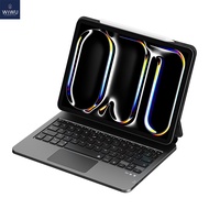 WIWU iPad เคสคีย์บอร์ดสำหรับ iPad Pro/Air 11 (M2 2024) และ iPad Air 6th/5th/4th รุ่นเคสคีย์บอร์ดคีบอ
