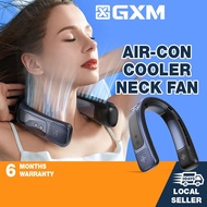 GXM Portable Neck Air-con Cooler Fan Triple-core Powerful Cooling Breeze 3000mAh TEC Technology Instantly Chill 360°