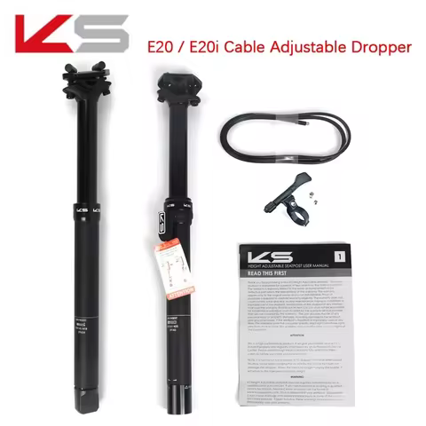 KS E20/E20-i 27.2 sestpost travel 100 125mm Remote Control Dropper KS Saddle Post 30.9/31.6mm Bike S