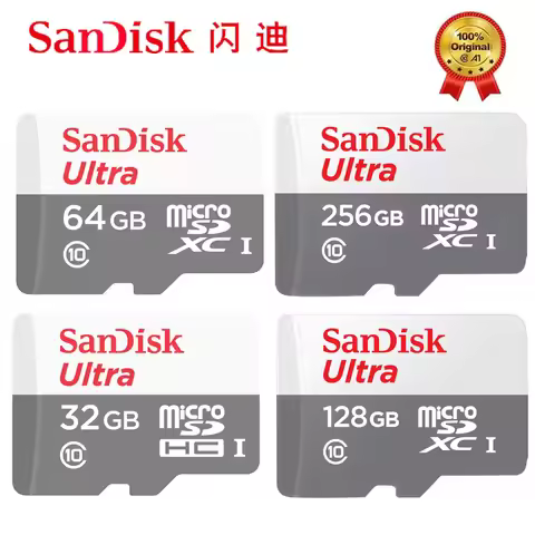 Sandisk Ultra Micro SD Card 256Gb 128Gb 32Gb 64Gb 32Gb TF Flash Card Up to 100M Memory Card Class 10