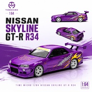 TIME MICRO 1:64 Skyline GT-R R34 Nightingale Purple