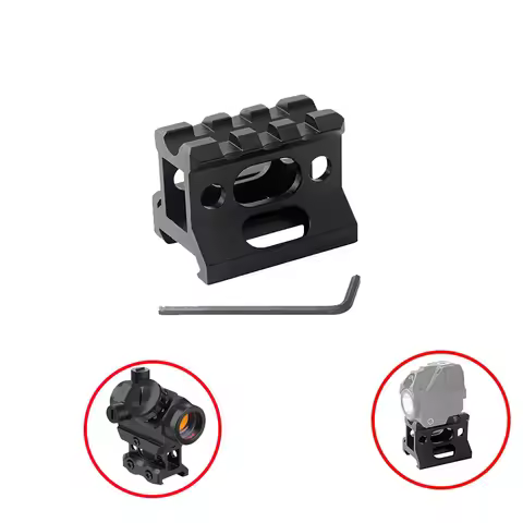 Red dot sight height rail installation bracket flashlight optical sight fiber RMR 1911 AR15 Glock G1