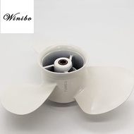ยามาฮ่า40HP Pin ไดรฟ์เครื่องยนต์เรืออลูมิเนียม11-3/4 "11-1/2" ใบพัด