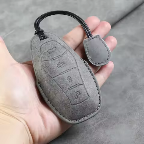 Anti Fall Durable Comfortable PU Leather Car Key Case Cover for Hongqi H6 HS5 H5 H9 EH7 HS3 HQ9 Smar