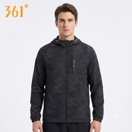 361 Degrees Mens Hooded Running Jacket Lightweight