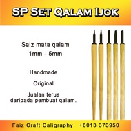 SET 5 BATANG QALAM/PEN  IJOK  KALIGRAFI KHAT TRADISIONAL