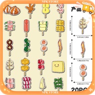 20 Pieces Soft Magnet magnetic Sticker Grill food Skewer BBQ