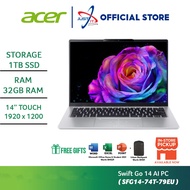 ACER ASPIRE 14 AI PC SFG14-74T-79EU 14" TOUCH LAPTOP ( CU7-255H 32GD5 1TBSSD / 14" TOUCH / WIN11H / 