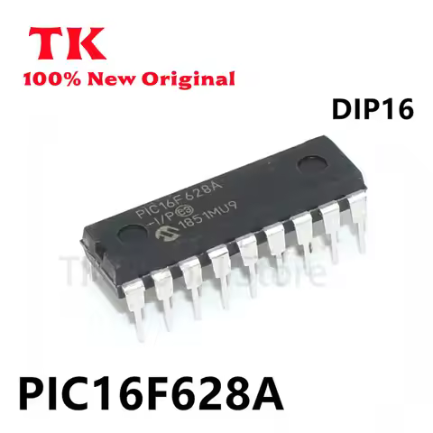 1-10Pcs New Original PIC16F628A-I/P DIP-18 PIC16F628A PIC16F628 16F628 Flash-Based, 8-Bit CMOS Micro