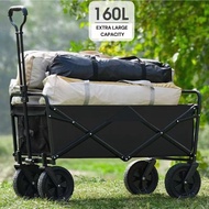 Wagon Camping Wagon Trolley Cart with Lock Cart Big Wheel Shopping Cart Outdoor Wagon With Storage