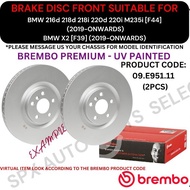 BREMBO GENUINE DISC ROTOR (FRONT) FOR BMW 216d 218d 218i 220d 220i M235i [F44] '19YR-ON / X2 [F39] '