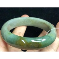 17.67 Wai Natural Burmese Jade A Goods Red Yellow Tricolor Bracelet Blessing Peace Jewelry