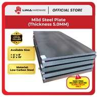 Mild Steel Plate, Plat Keluli Lembut, Alat Binaan 5.0mm x 4' x 8' / 5' x 10'