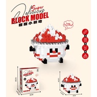 DIY Mainan Balok Susun Model Makanan Nano Bricks Balok Susun Mainan Edukasi DIY Food Fruit Makanan B