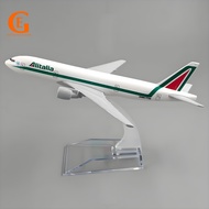 Alitalia Airways Boeing 777 Aircraft Model Italian Air B777 Airplane Plane Diecast Metal Model Decor