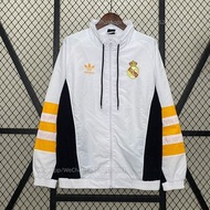 ⚡ 皇馬 Real Madrid  24-25 Windbreaker Jacket 運動外套 風衣 男女同款 白色 衝鋒衣 💎紫鑽商家💎 所有衫款/球員/號碼全齊。有鐘意嘅款直接帶圖詢價  皇家馬德