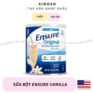[MẪU MỚI] SỮA BỘT ENSURE MỸ ORIGINAL NUTRITION VANILLA 400G