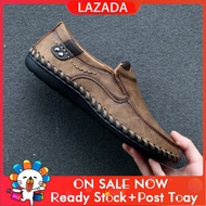 2022 [Fast Delivery] Vintage Style Men's Leather Shoes Classic Black Dress Leather Shoes Men's Original Leather Design Plus Size Business Shoes 38-48