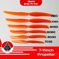 Propeller GWS 7035 8040 8060 9050 1060 1160 Orange For Rc Aircraft Aeromodelling Slow Flyer Airplane