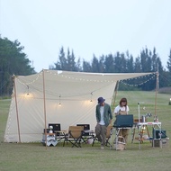Silver Pastebrushing Canopy Tent Outdoor Camping Ultralight Sunshade Multi-Purpose Thickened Camping