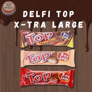 Indonesian Chocolate Bar Wafer DELFI TOP X-TRA LARGE Triple Choc Strawberry