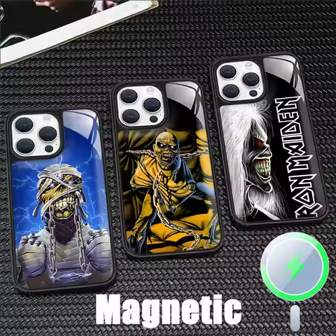 R-Run-To-The-H-Hills-Iron-M-MaidenES Phone Case Black magnetic crystal porcelain for iPhone 16 15 14