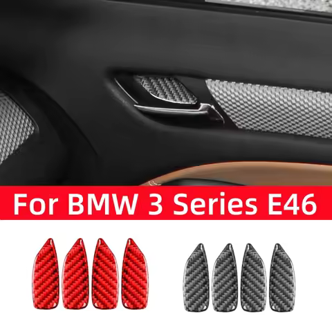 For BMW 3 Series E46 323i 328i 330i 325i 1999-2004 Accessories Carbon Fiber Interior Car Door Bowl T