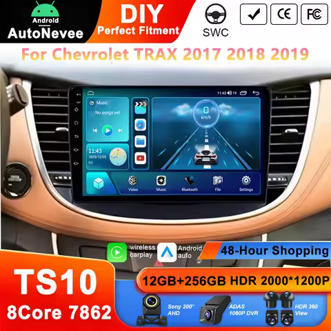 9 Inch Android Radio Carplay For Chevrolet TRAX 2017 2018 2019 Multimedia Player Navigation No 2din 