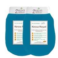 Original Kessa Exfoliating Glove -Value Pack (2pcs) -Teal Blue -Microdermabrasion At Home Exfoliatin