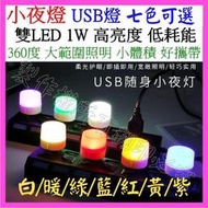 【誠泰電腦】 迷你USB燈 LED小燈泡 1W  2LED燈 LED手電筒 USB燈 小夜燈 檯燈 閱讀燈 床頭燈