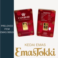 Emas Tokki 5.00g 999.9 Gold bar - HABIB ( Preloved )