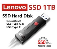 Lenovo - 可攜式 1TB 大容量硬碟 SSD 1TB (550MB/R 500MB/W)