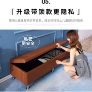 HOT Solid Doll Storage Box Storage Stool Doll Collection Box With Lock Long Sofa Clothing Store Shoe