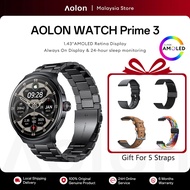Aolon Prime 3 Smart Watch 466*466 HD AMOLED Screen Metal Body Bluetooth Call DIY Watch Face AOD Fitn