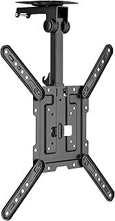 HALTERUNGSPROFI CM422L Premium TV Ceiling Mount Tilts up to 105° for Sloping Roofs, Height Adjustabl
