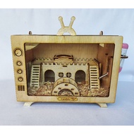 Mini hamster aquarium reptile gecko cage set