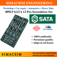 09913 SATA 13 Pcs Flat & Phillips Screwdriver Set