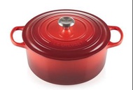 限量 le cruset 鑄鐵鍋 26cm Round Casserole 26cm Cherry Red 聖誕禮物