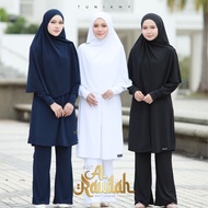 TUNIK.MY Suit Muslimah Umrah Haji Al Raudah Ironless (Set Baju Seluar Tudung)