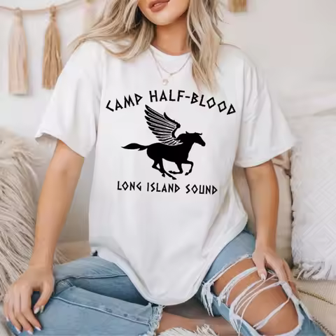 Camp Half-Blood Clothing Percy Jackson Sweatshirt Men Women Fashion Crewneck Cotton Tee Tops Daily L