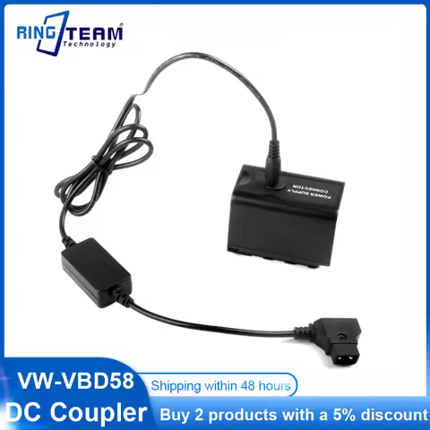 D-TAP DTAP B-tap Step-down 8V Cable+VW-VBD58 Dummy Battery VW-VBD98 AG-VBR59 AG VBR59 for Panasonic 